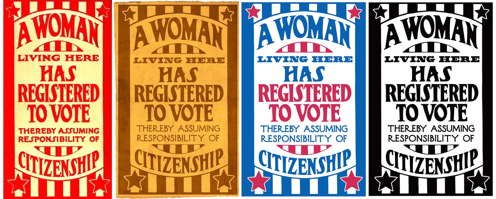 Vintage Suffrage Poster
