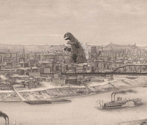 A Panorama of Cincinnati and the Monster - Alternate Histories
