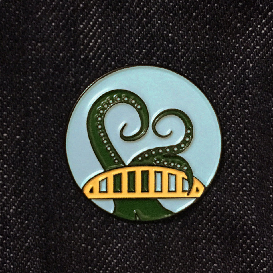 Bridge Tentacle Enamel Pin