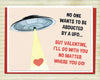 School Kids Valentine UFO Card