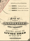 Nashville Map of Zombies