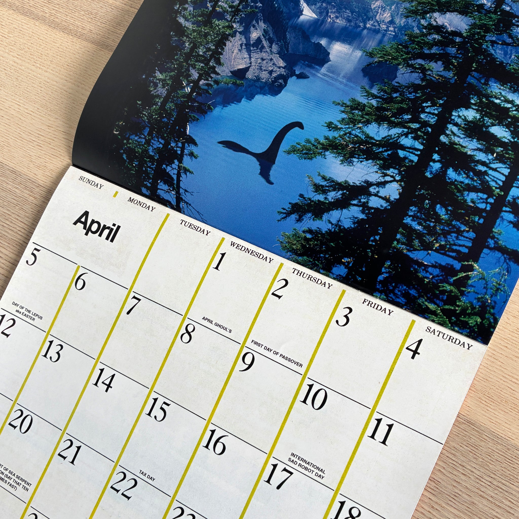 national park monsters calendar 2026 Monster Vacation Calendar