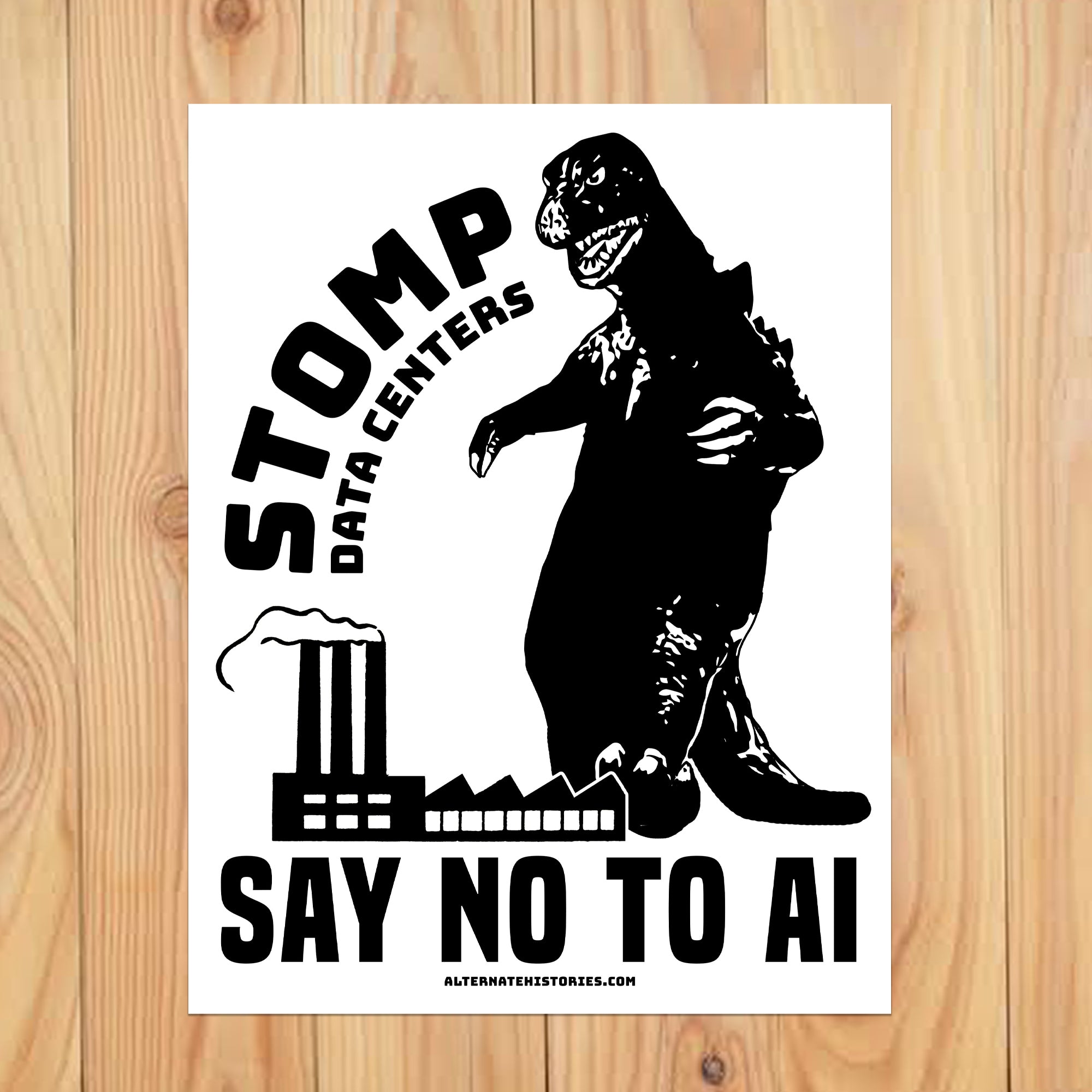 Stomp Data Centers Sticker