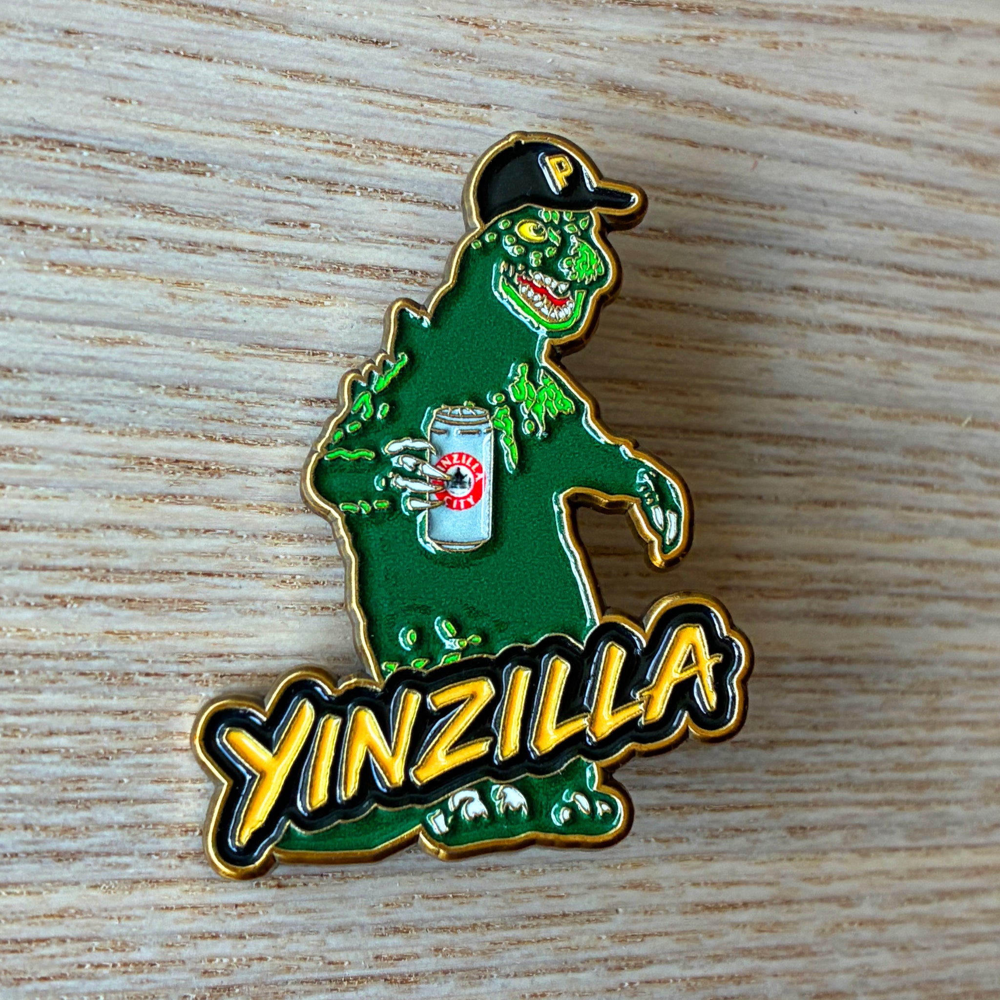 Yinzilla Enamel Pin