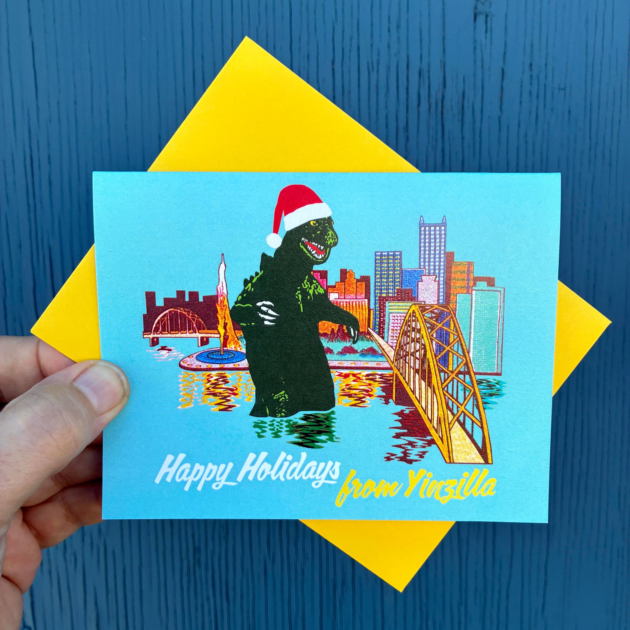 Happy Holidays from Yinzilla