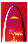 The Gateway Arch in St Louis.