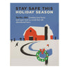 Stay Safe Zombies Holiday Card
