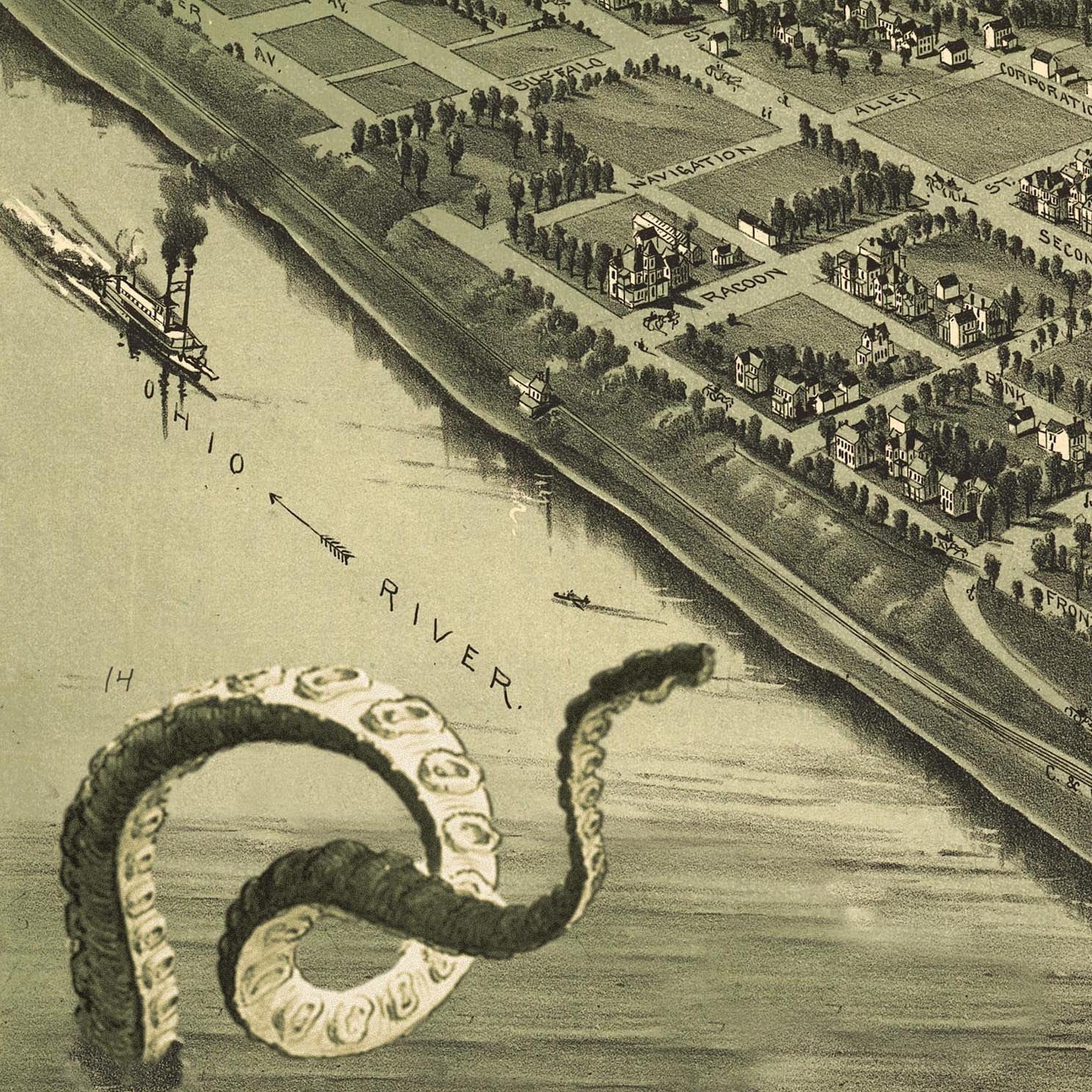 monsters in pa Beaver, PA and the Ohio River Monster