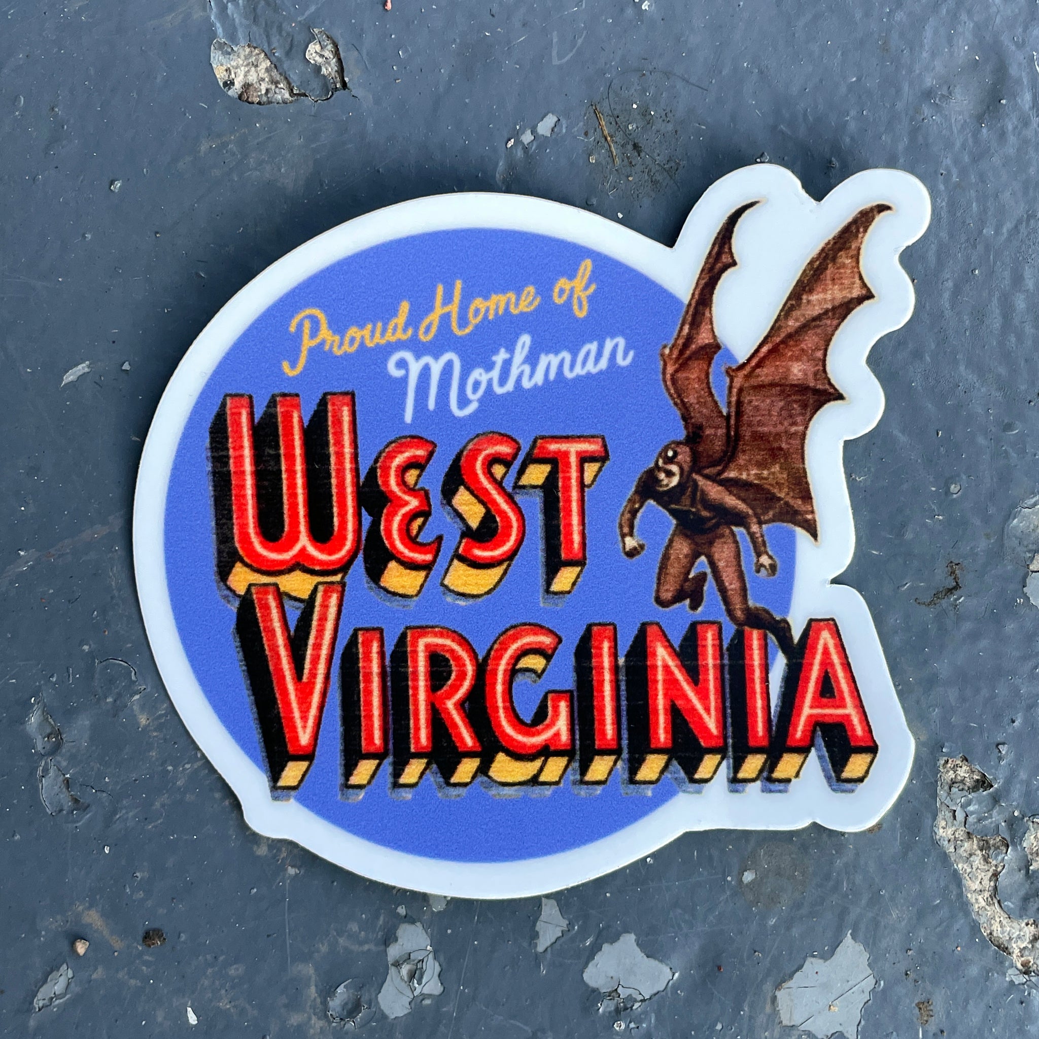Mothman Monster - Sticker – Loving West Virginia