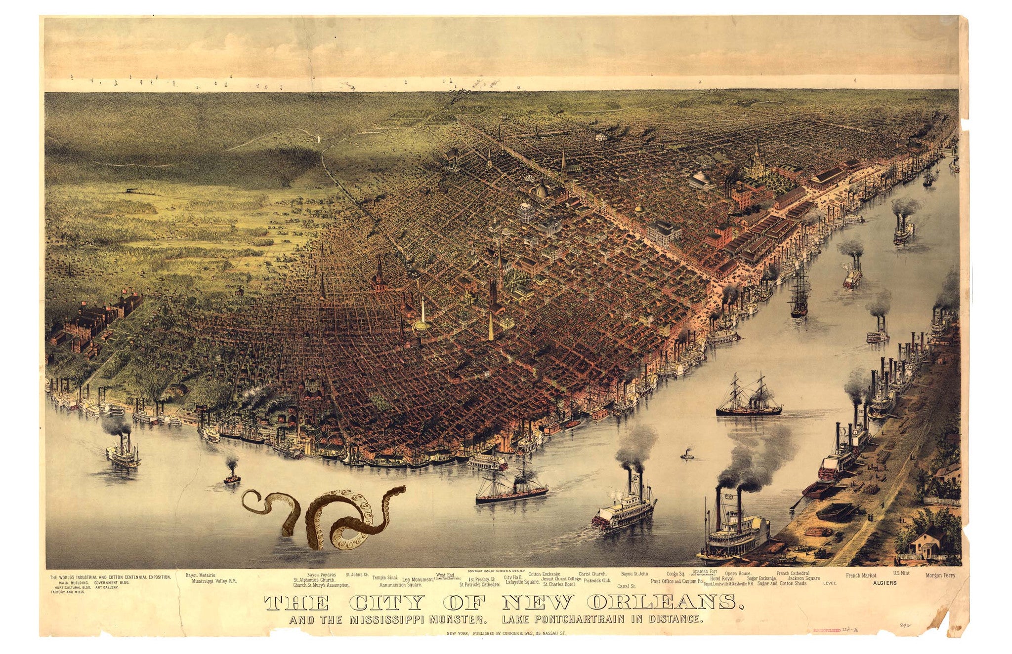 New Orleans and the Mississippi Monster - Alternate Histories 