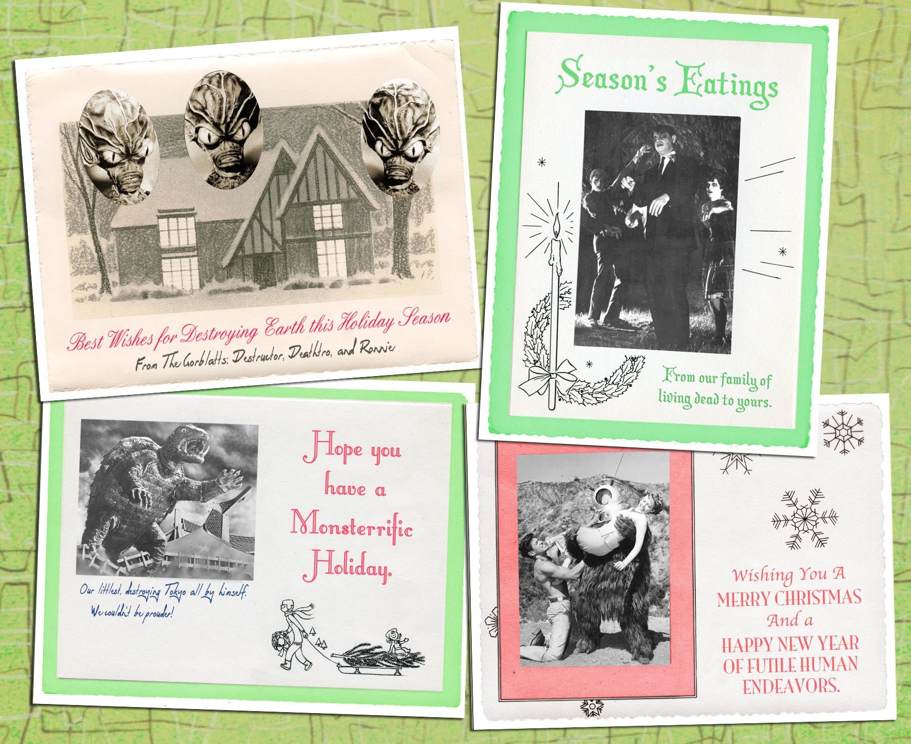 Vintage Holiday Cards Variety Pack - Alternate Histories Vintage Holiday Cards Variety Pack - Alternate Histories